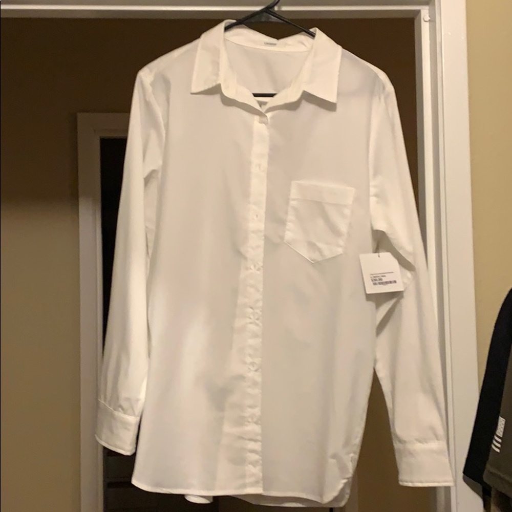 Classic white button down